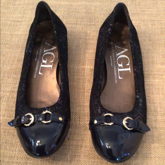Attilio Giusti Leombruni Shoes - AGL Navy Flats